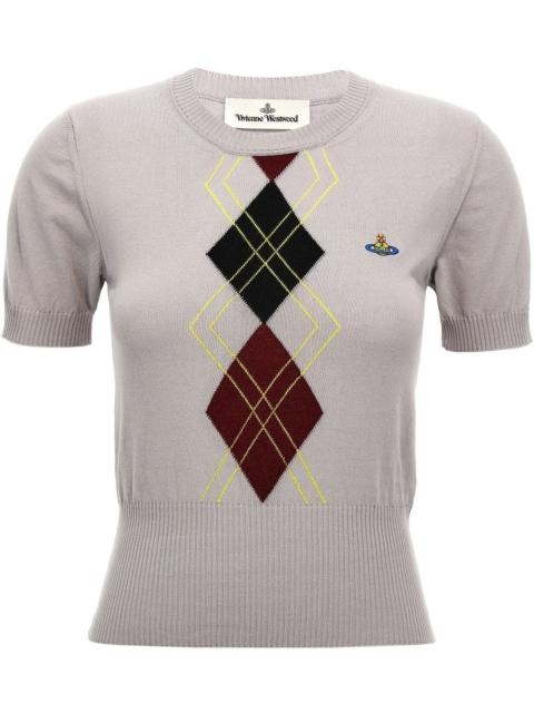 Vivienne Westwood argyle-knit top