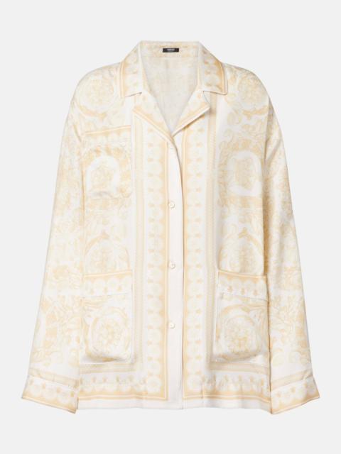 VERSACE Barocco silk twill shirt