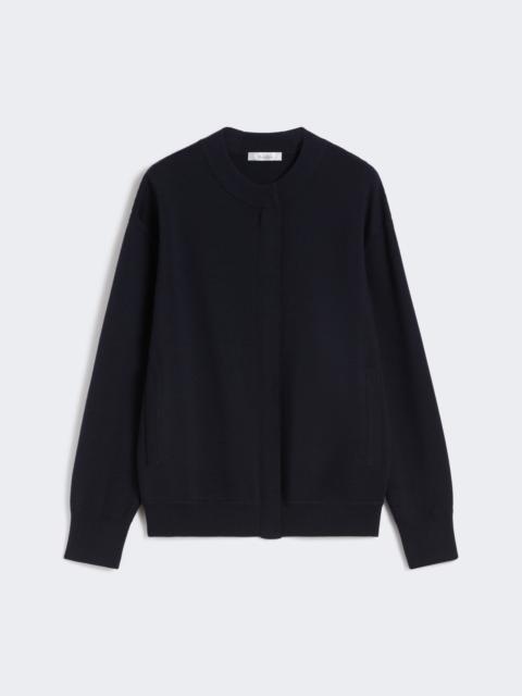 Max Mara PELAGO Fabric-stitch wool cardigan