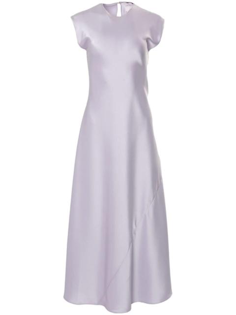 CAROLINA HERRERA cap-sleeve satin dress