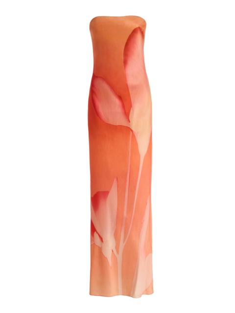 SIGNIFICANT OTHER Mora Strapless Crepe Maxi Dress