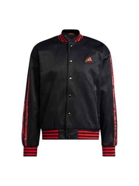 Men's adidas Mic Dame Jacket Lillard Basketball Sports Baseball Black HD7937