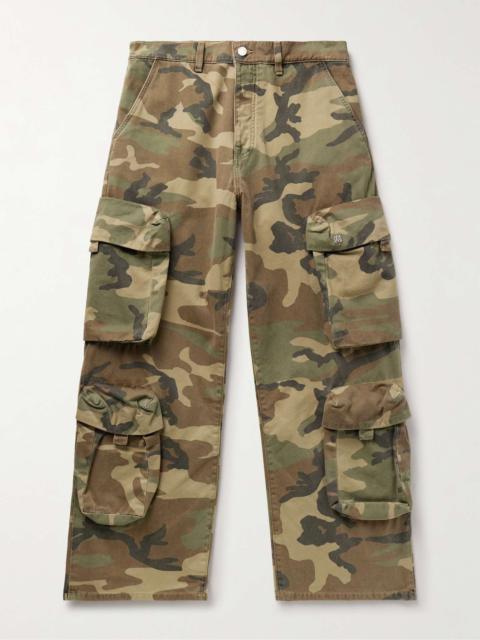 AMIRI Utility Straight-Leg Camouflage-Print Cotton-Twill Cargo Trousers