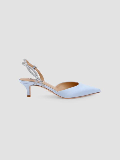 BADGLEY MISCHKA Women's Yulianna 45MM Satin Slingback Pumps - Blue Satin