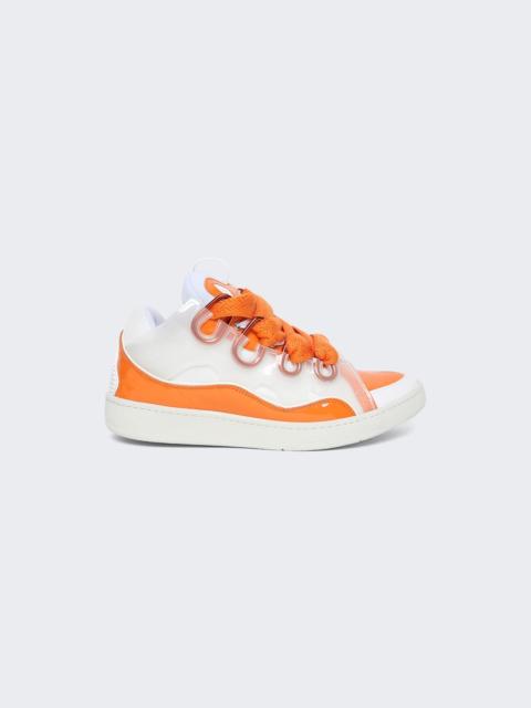 Lanvin Curb Sneakers Mandarin Orange