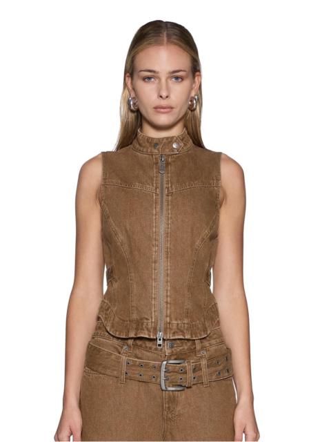 Ksubi PARADIGM GILET RIDER BROWN