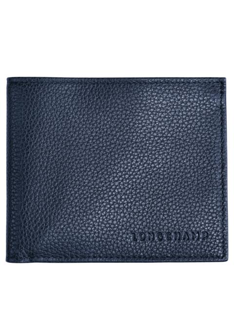 Longchamp Le Foulonné Wallet Navy - Leather