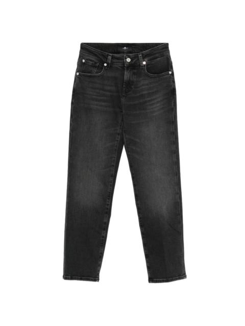 7 For All Mankind faded-effect cropped jeans