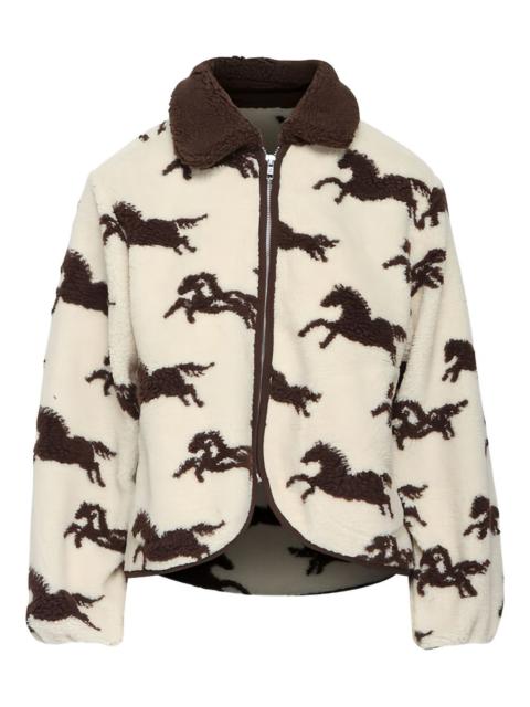 THE GREAT. Pasture horse-print jacket