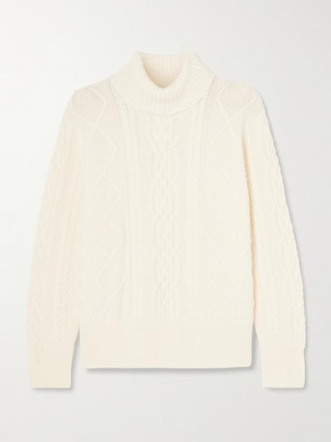 arch4 Patrizia Cable-knit Cashmere Turtleneck Sweater