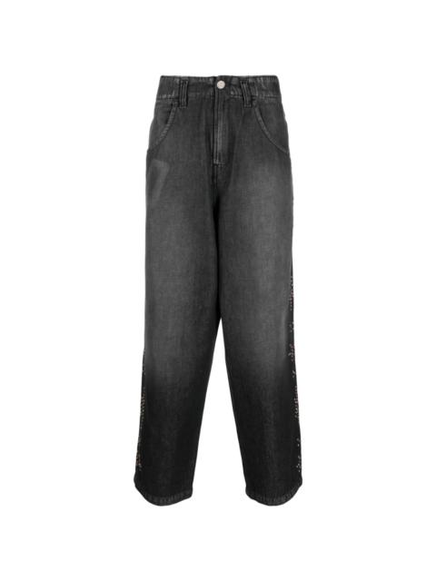 BLUEMARBLE stud-embellished wide-leg jeans