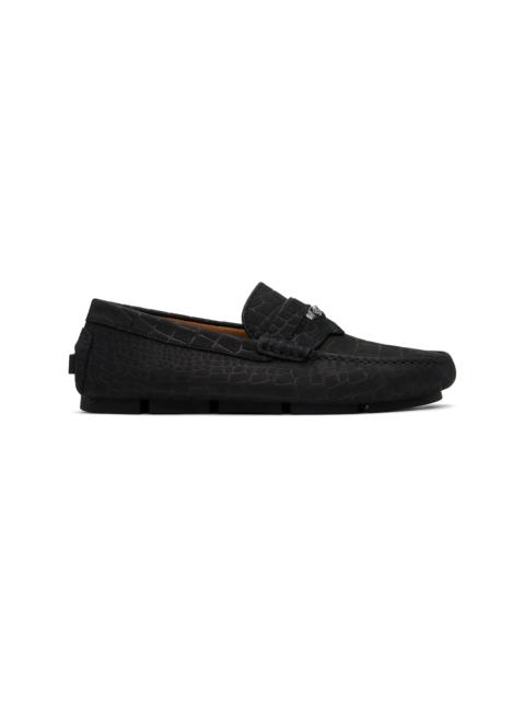 VERSACE Black Driver Loafers
