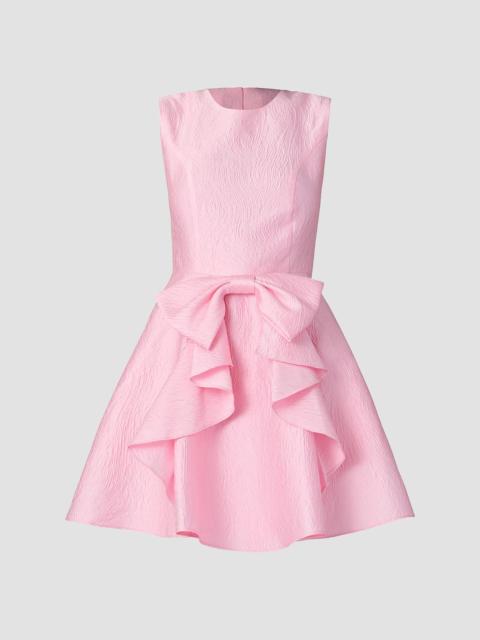 Shoshanna Women's Gabby Wave Jacquard Bow Minidress - Peony