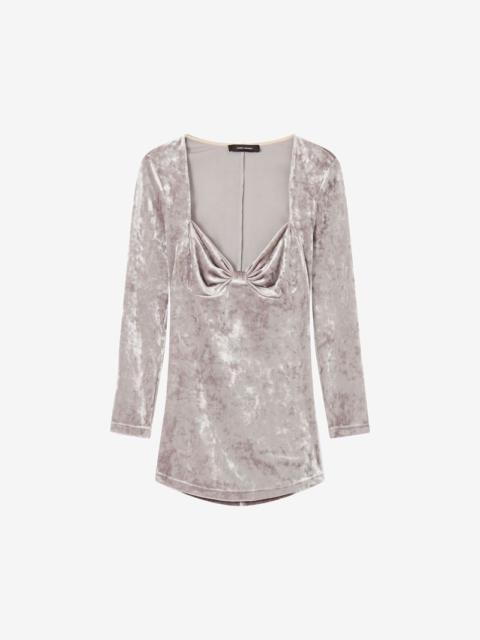 GUBAIA PRINTED VELVET TOP