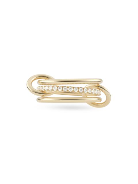 Spinelli Kilcollin Women's 18K Yellow Gold & Diamond 3-Link Ring - Yellow Gold