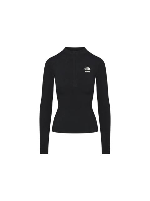 SKIMS SKIMS x TNF Refina Long Sleeve Top Onyx