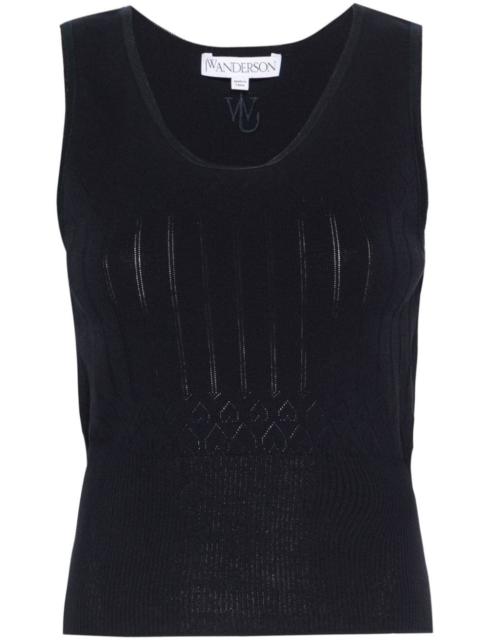 JW Anderson sleeveless pointelle-knit top