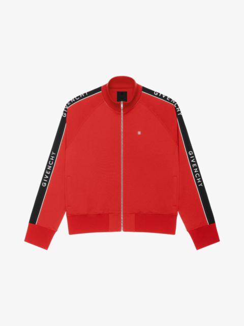 Givenchy OVERSIZED JOGGER JACKET IN JERSEY WITH GIVENCHY BANDS