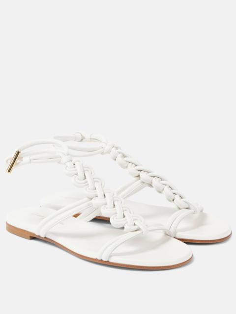 Gianvito Rossi leather Capua sandals