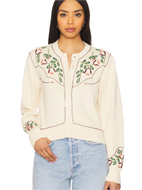 THE GREAT. The Western Beaed Cardigan