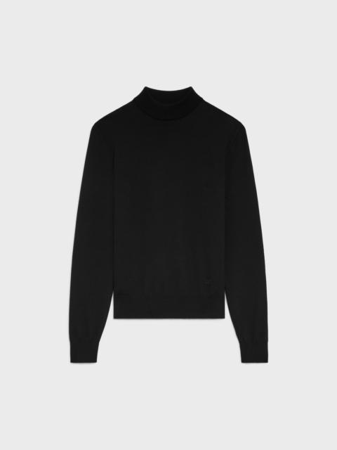 triomphe high collar sweater in wool