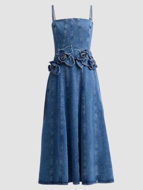AKNVAS Women's Eryn Denim Midi Dress - Blue Denim