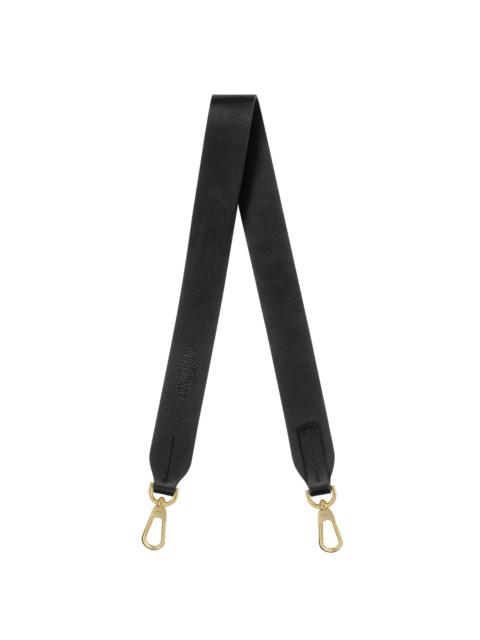 Longchamp Spring/Summer 2024 Collection Shoulder strap Black - Leather