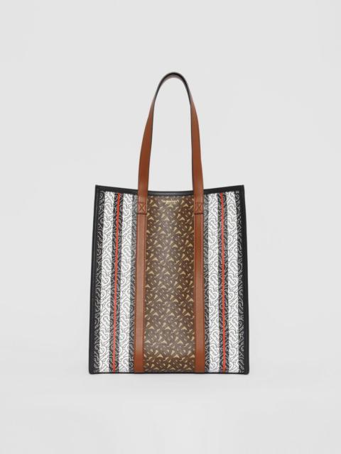 Burberry Monogram Stripe Portrait Tote Bag