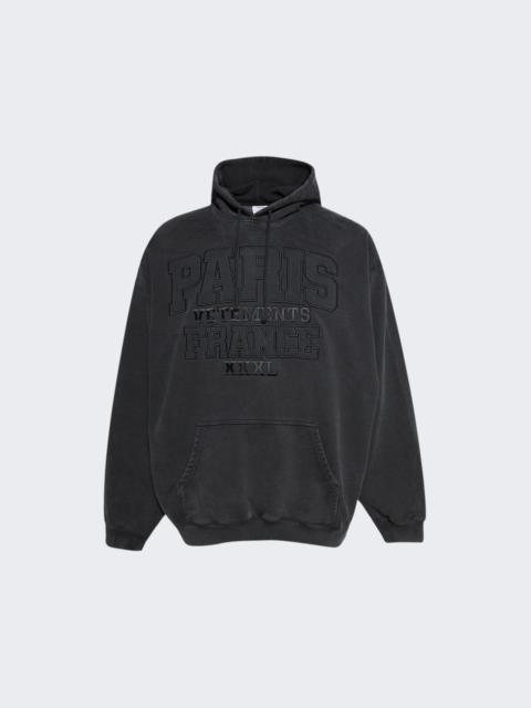 VETEMENTS Paris Xxxl Hoodie Washed Black