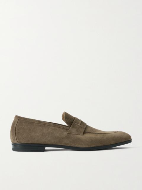 TOM FORD Sean Suede Penny Loafers