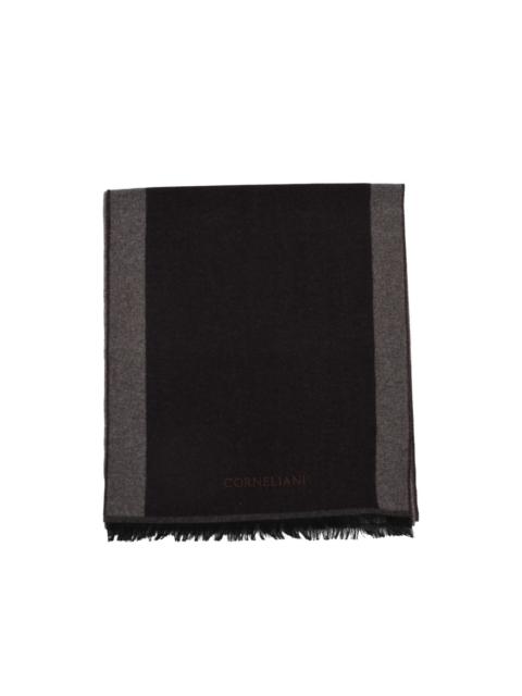 CORNELIANI striped cashmere scarf