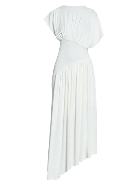 rabanne Women's Asymmetric Short-Sleeve Midi-Dress - Ivory