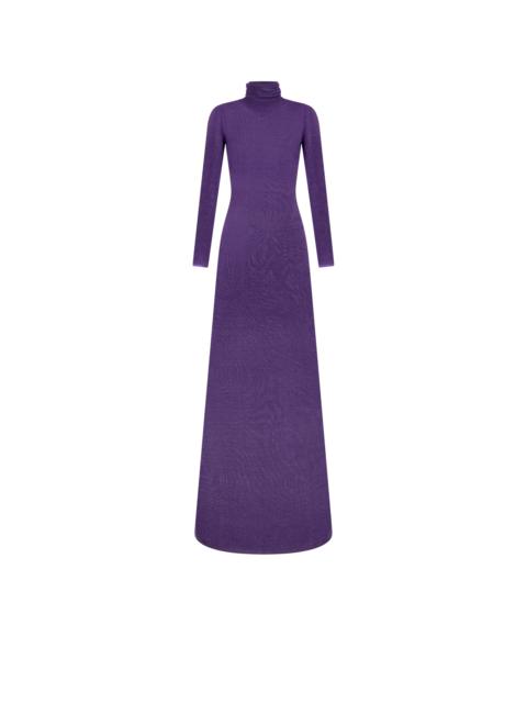 TOM FORD METALLIC SILK KNIT EVENING DRESS