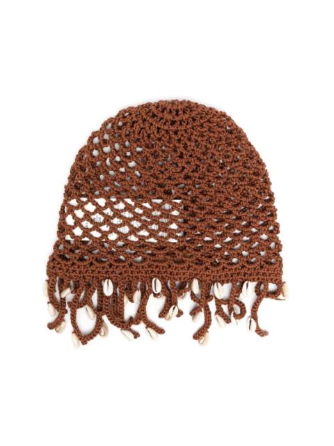 Alanui Mother Nature Cowry Shell hat