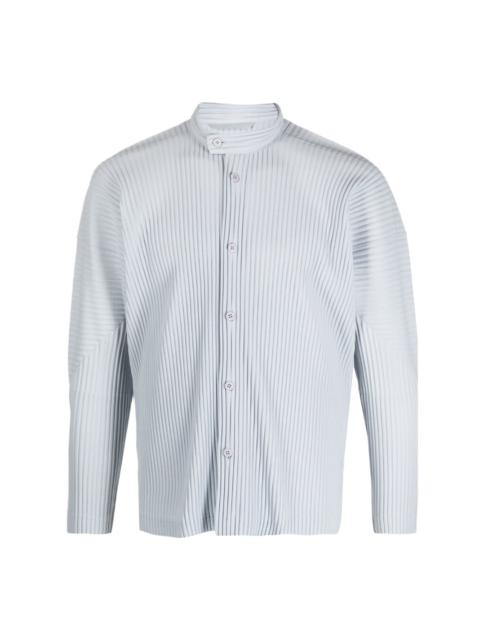 ribbed long-sleeve shirt