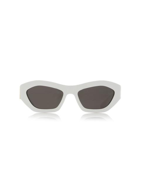 Bottega Veneta Acetate Sunglasses white