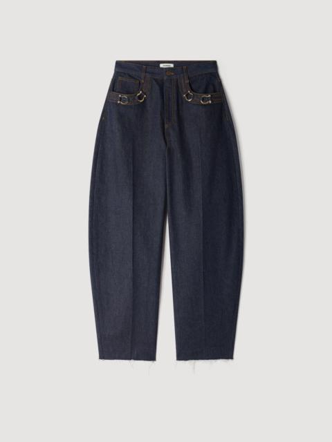 Sandro BARREL JEANS WITH METAL DETAILS