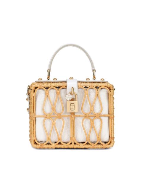 Dolce & Gabbana Dolce Box wicker tote bag