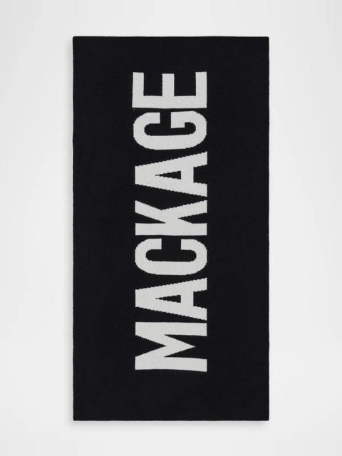 MACKAGE Men's Reversible Logo Scarf