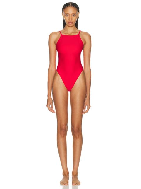 SKIMS Iconic Swim High Neck One Piece Swimsuit