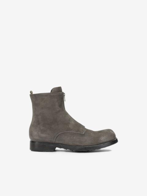 OFFICINE CREATIVE front-zip distressed-effect boots