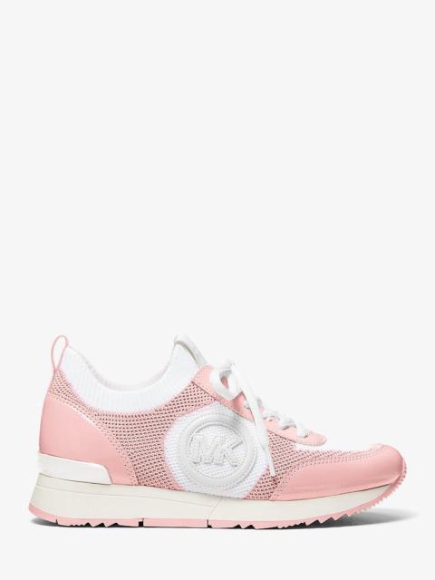 MICHAEL KORS Jenkins Two-Tone Stretch Knit Trainer