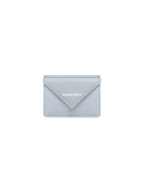 BALENCIAGA Women's Papier Mini Wallet in Blue