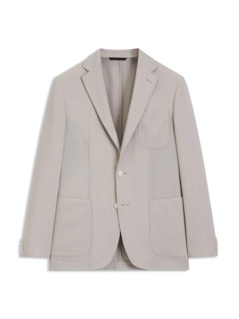 BOSS SLIM-FIT BLAZER IN MICRO-PATTERNED VIRGIN WOOL