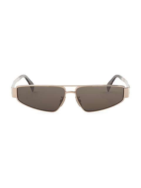 CELINE Women's Triomphe 59MM Geometric Sunglasses - Shiny Rose Gold Brown