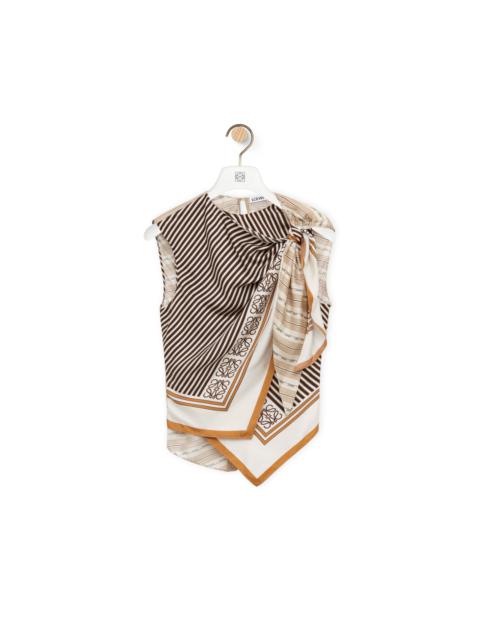 Loewe Scarf top in silk