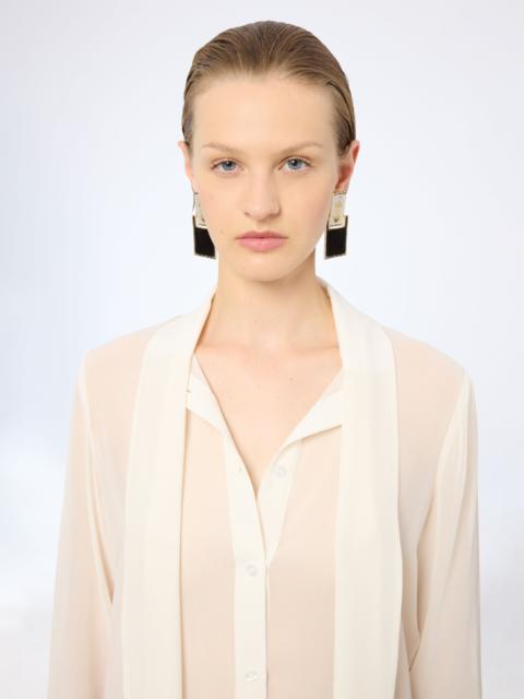 NINA RICCI Cream Three Graces Earrings