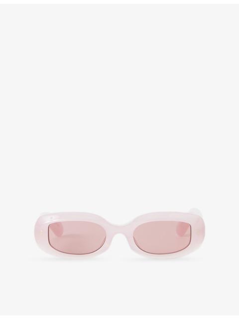 JOSEPH Bahia Oval-Frame Acetate Sunglasses