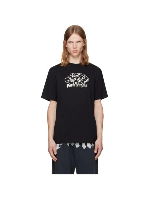 Palm Angels Black 'PA' Pool Regular T-shirt