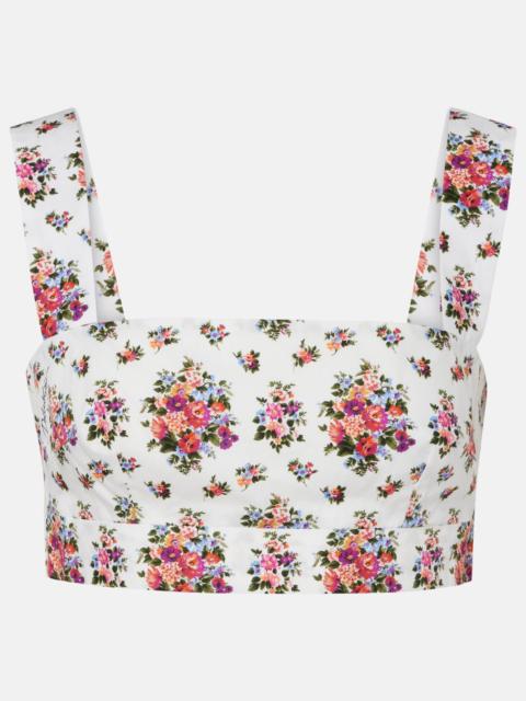 Dolce & Gabbana Floral cotton crop top